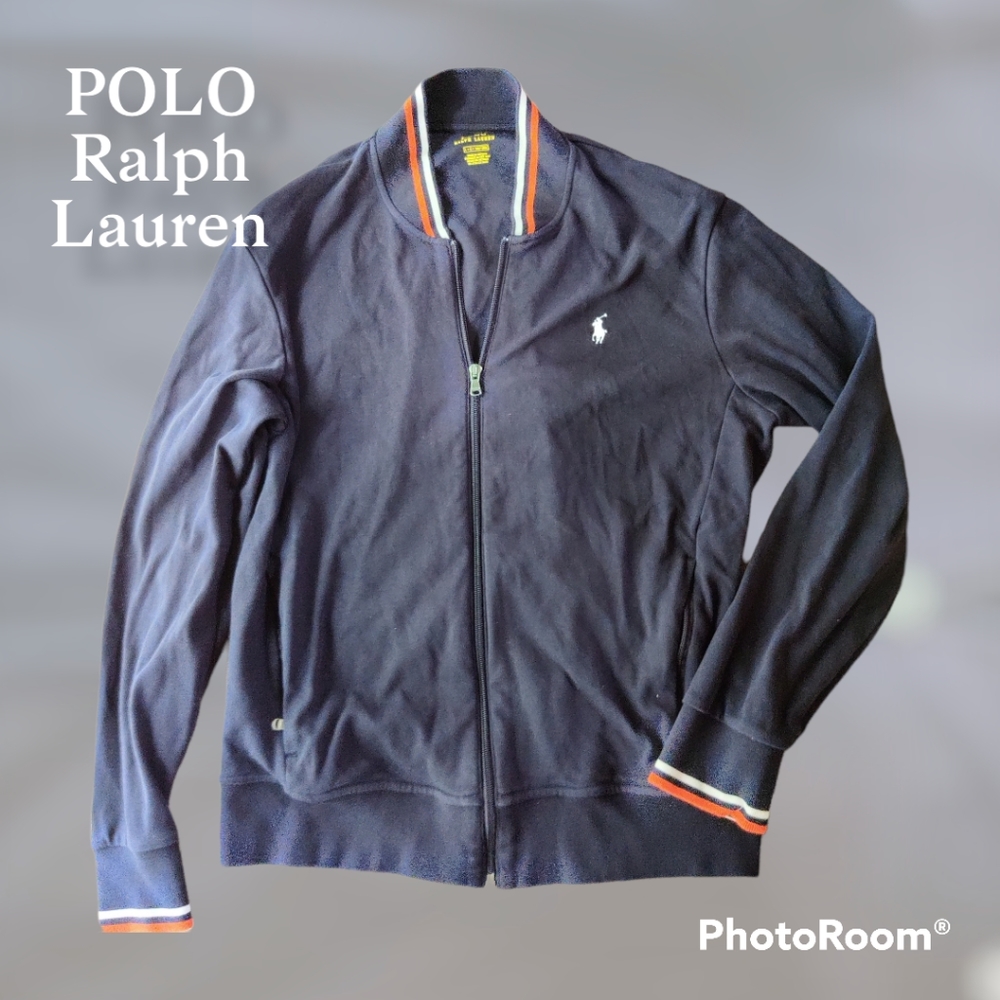 Ralph Lauren Polo men's varsity bomber jacket Large EUC